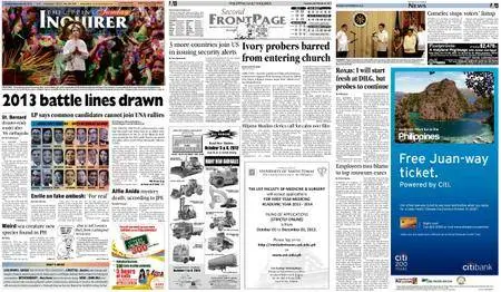 Philippine Daily Inquirer – September 30, 2012