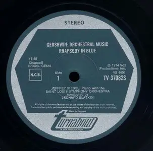 Jeffrey Siegel, St. Louis Symphony Orchestra (Leonard Slatkin) - Gershwin Orchestral Music Vol. 3 (1975) 24-bit/96kHz