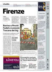 la Repubblica Firenze - 20 Gennaio 2018