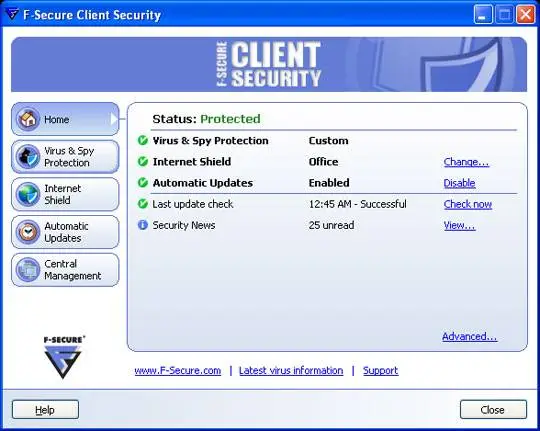 F-Secure Client Security ver. 7.00 Build 515