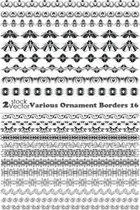 Vectors - Various Ornament Borders 16