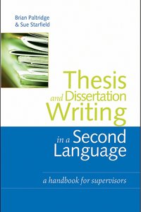 Thesis and Dissertation: A Handbook for Supervisors (repost)