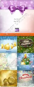 2015 Merry Christmas and Happy New Year creative vector background 7