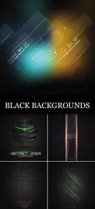 Black Abstract Backgrounds Vector 3