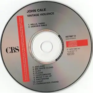 John Cale - Vintage Violence (1970) {Columbia COL 467067 2 rel 1993}