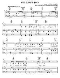 Only One Too - Kara DioGuardi Jewel (Piano-Vocal-Guitar)