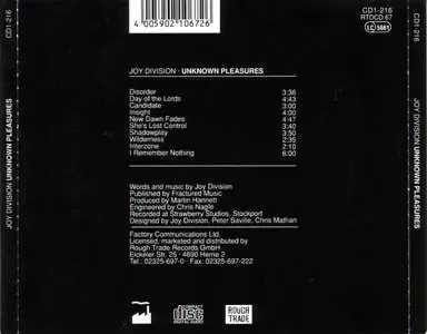 Joy Division - Unknown Pleasures, 1979 (Factory Communications limited) RE-UPLOAD