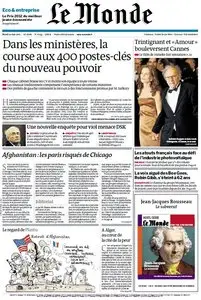 Le Monde et Supplément Economique du Mardi 22 Mai 2012