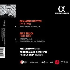 Kerson Leong, Patrick Hahn, Philharmonia Orchestra - Britten, Bruch: Violin Concertos (2023)