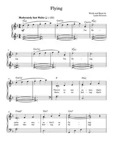 Flying - Leslie Bricusse, Willy Wonka (Easy Piano)