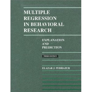 Multiple Regression in Behavioral Research (3 edition) (repost)
