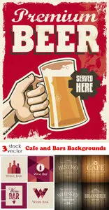 Vectors - Cafe and Bars Backgrounds