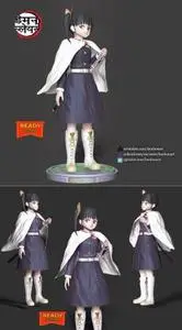 Kanao Tsuyuri - Demon Slayer  3D Print
