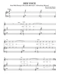 Her Voice (from The Little Mermaid: A Broadway Musical) - Alan Menken (Piano Vocal)