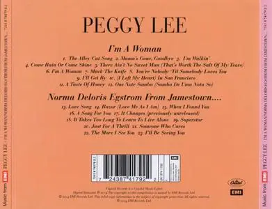 Peggy Lee - I'm A Woman / Norma Deloris Egstrom From Jamestown, North Dakota (2004)