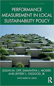 Performance Measurement in Local Sustainability Policy