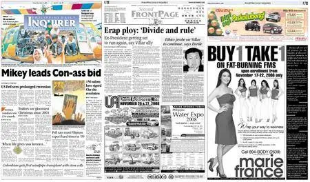 Philippine Daily Inquirer – November 21, 2008