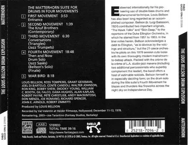 The Louis Bellson Drum Explosion - Matterhorn (1979) {2003 OJC} **[RE-UP]**