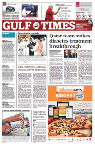 Gulf Times - Qatar, 02. February 2014