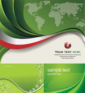 Stock vector - Red and Green background