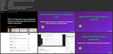 Openai Api With Python Bootcamp: Chatgpt Api, Gpt-4, Dall·E