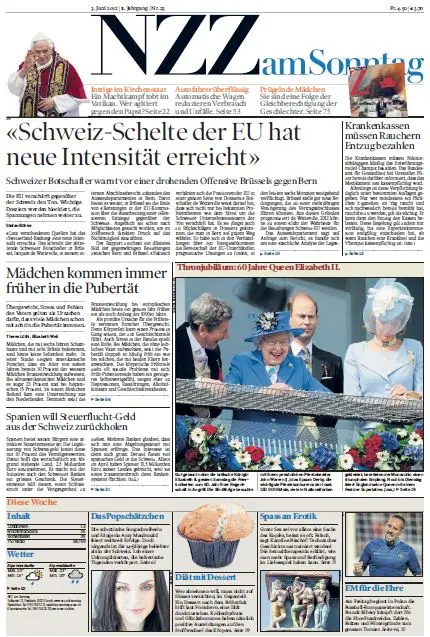 Neue Zürcher Zeitung am Sonntag, 03. Juni 2012