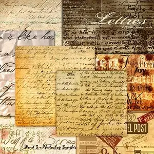Script and words brushes