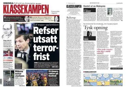 Klassekampen – 09. august 2018