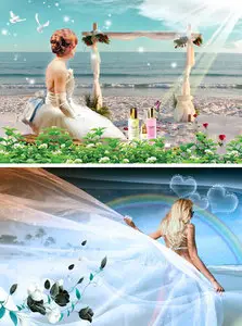 PSD templates - Beauty girls