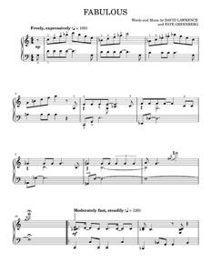 Fabulous - High School Musical 2 (Piano Solo)