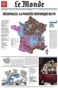 Le Monde et Supplément du Mardi 8 Décembre 2015
