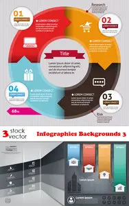 Vectors - Infographics Backgrounds 3