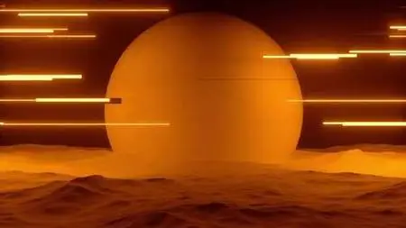Abstract Scene With Glowing Elements 1424859