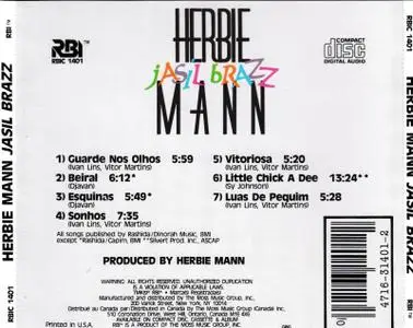 Herbie Mann ‎- Jasil Brazz (1987) {RBIC 1401}