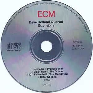 Dave Holland Quartet - Extensions (1990) {ECM 1410}