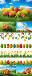 Stock Photo - Color Easter Eggs