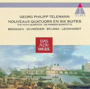 Frans Bruggen, Jaap Schroder, Anner Bylsma, Gustav Leonhardt - Telemann: Nouveaux Quatuors en Six Suites (1993)