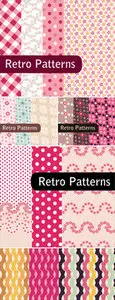 Retro Patterns Vector