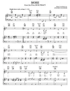 More - Madonna, Stephen Sondheim (Piano-Vocal-Guitar)