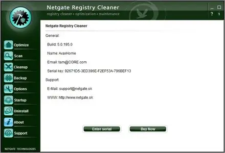 NETGATE Registry Cleaner 5.0.195.0 Multilingual