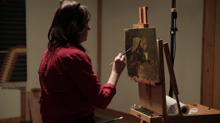 Oil Painting Art Tutorial- White Roses Still Life