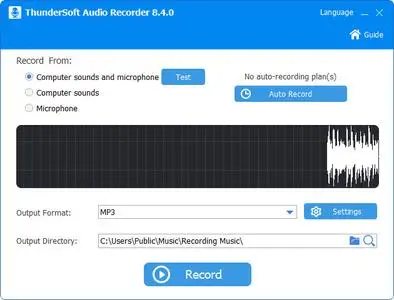 ThunderSoft Audio Recorder 8.5.0 Multilingual
