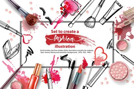 CreativeMarket - Set to create a fashion illustration