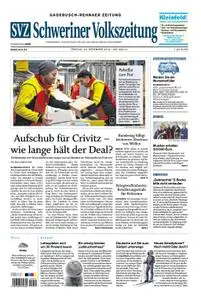 Schweriner Volkszeitung Gadebusch-Rehnaer Zeitung - 20. Dezember 2019