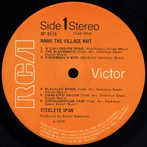 Steeleye Span - Hark! The Village Wait (RCA 1970) 24-bit/96kHz Vinyl Rip