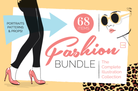 CreativeMarket - Complete Fashion Illustration Bundle