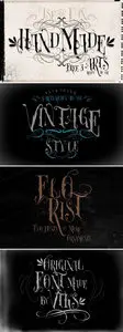 Florist Font by VTKS + 4 arts