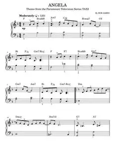 Angela - Bob James, TV Theme Song (Easy Piano)