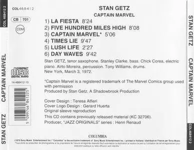 Stan Getz - Captain Marvel (1972) {Columbia COL 468412 2 rel 1997}