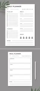 Daily Planner Template Layout 721267867